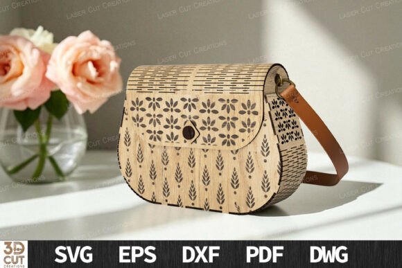 Download Laser Cut Wooden Bag SVG Pattern - Bag Collection