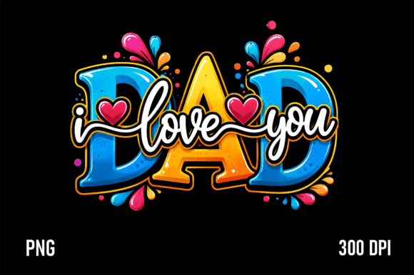Download I Love You Dad Fathers Day PNG - Premium Resources