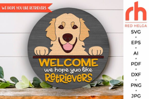 Download Retriever Door Sign, Pet Lover Hanger - Love Collection
