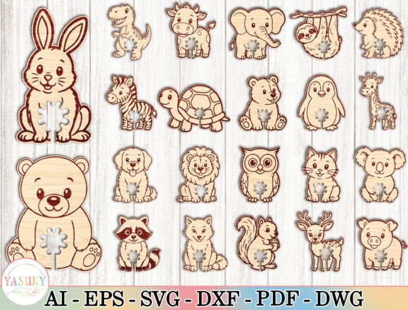 Download Animal Bag Clip Laser Cut SVG Bundle - Bag Collection