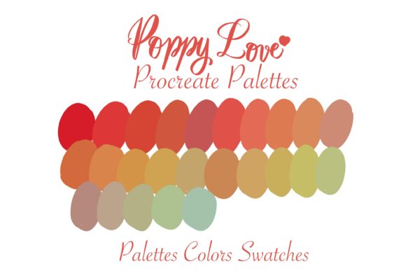 Download PoppyLove Procreate Instant Download - Love Collection