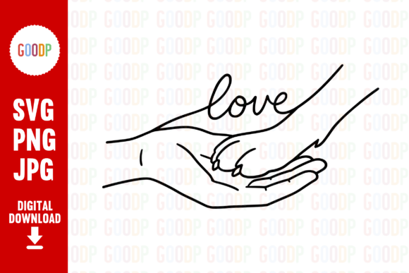 Download Dog Paw and Hand Love Line Art PNG - Love Collection
