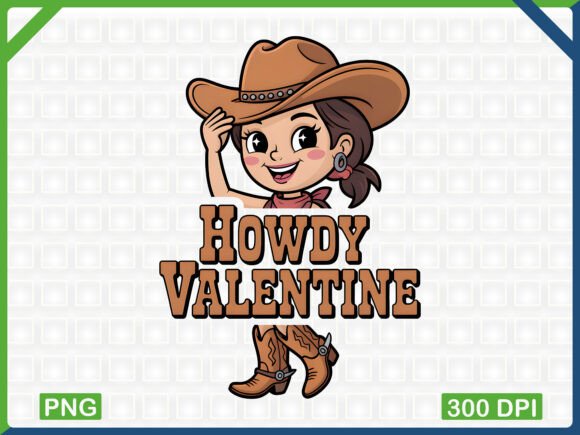 Download Cute Cowgirl Valentine PNG - Cowgirl valentine Collection